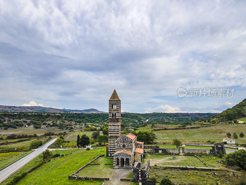 Basilica of the Santissima Trinità of Saccargia, a Romanesque building in northern Sardinia